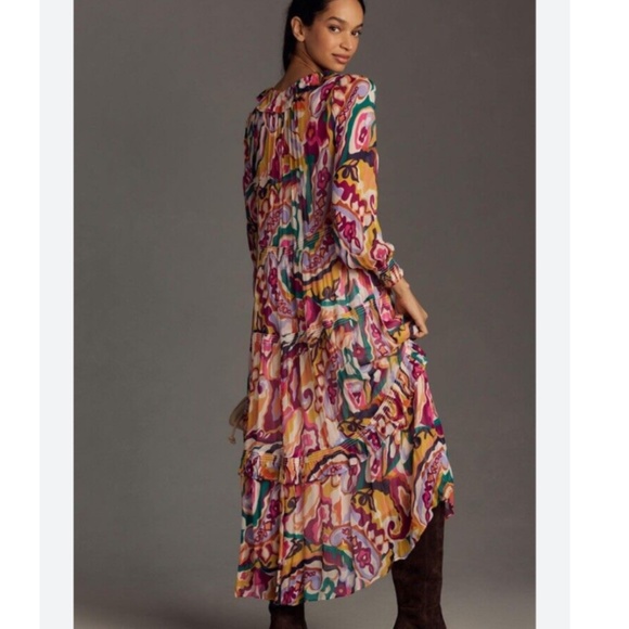 Anthropologie Multicolor Long Sleeve Dress - Picture 2 of 9